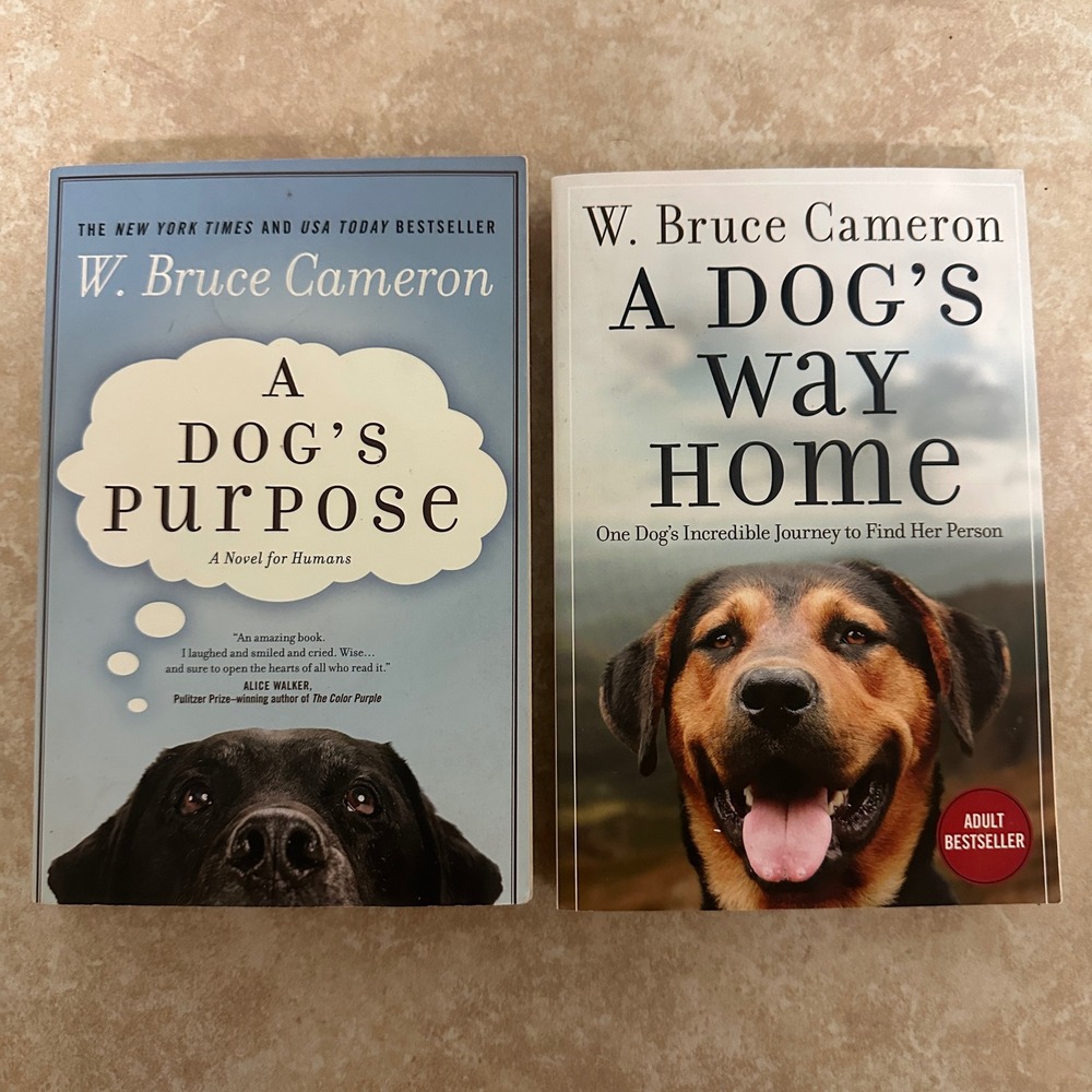 W. Bruce Cameron Book Set A Dogs Purpose and A Dogs Way Home Paperback Novels